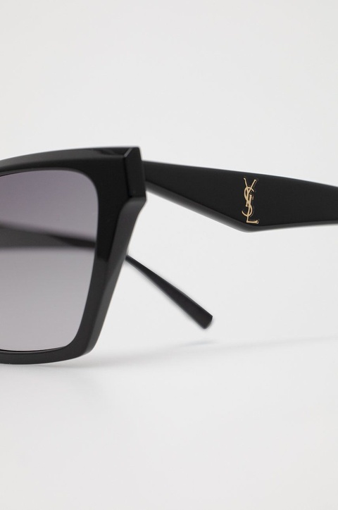 Saint Laurent okulary przeciwsłoneczne damskie kolor czarny - zdjęcie produktu nr 2