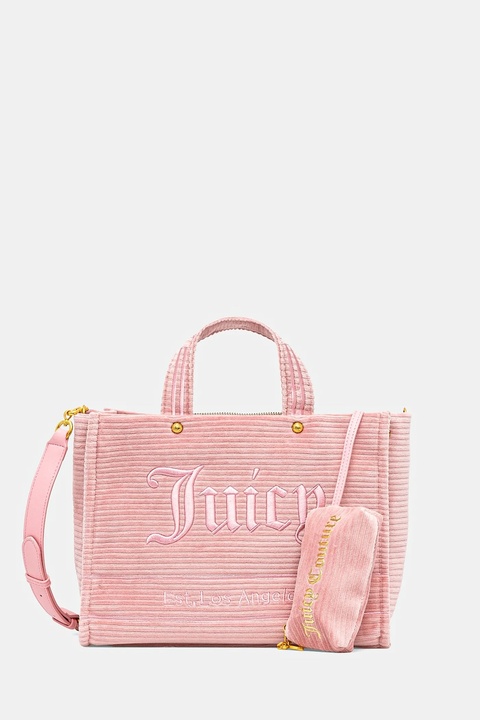 Juicy Couture torebka Iris Velvet kolor różowy BIJIR8941WC9 - zdjęcie produktu nr 1