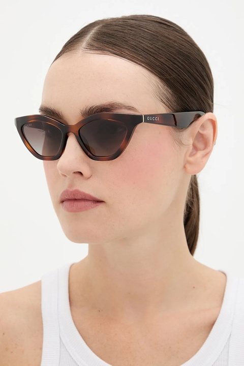 Gucci okulary przeciwsłoneczne damskie kolor brązowy GG1931S - zdjęcie produktu nr 1