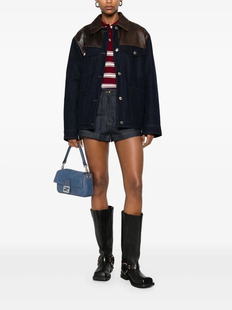 SANDRO panelled denim jacket - Blue - zdjęcie produktu nr 1