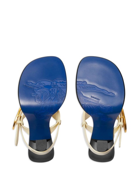 Burberry 100mm Bay leather mules - Neutrals - zdjęcie produktu nr 2