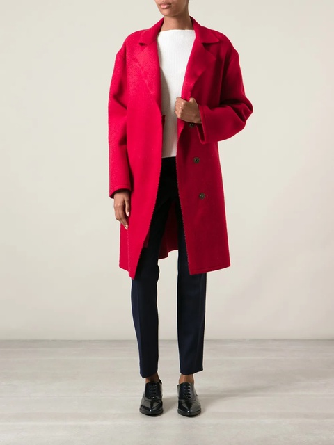Lanvin single breasted coat - Red - zdjęcie produktu nr 1