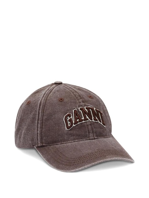 GANNI logo-detail baseball cap - Brown - zdjęcie produktu nr 1