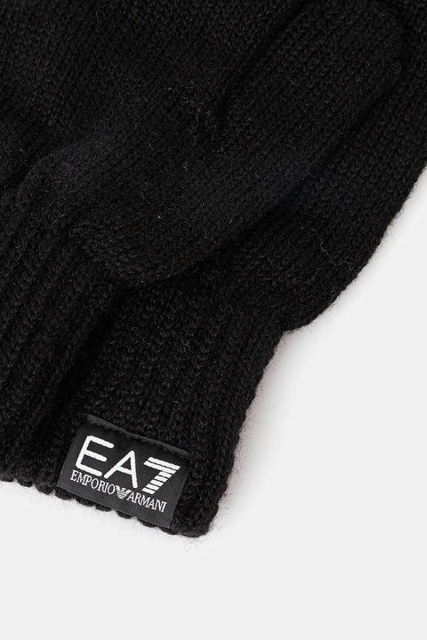 EA7 Emporio Armani rękawiczki z dodatkiem wełny kolor czarny AF18469.7X000310 - zdjęcie produktu nr 1