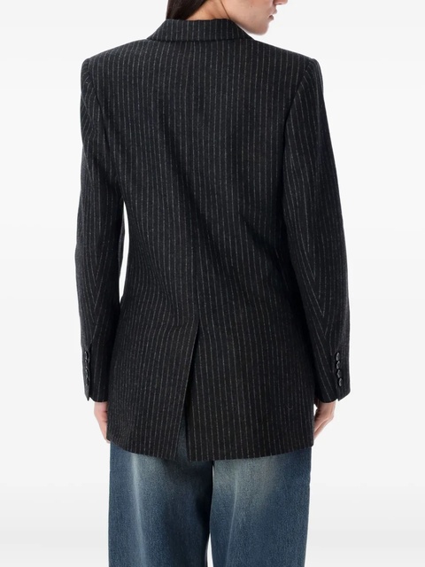 ISABEL MARANT pinstripe-pattern double-breasted blazer - Grey - zdjęcie produktu nr 2