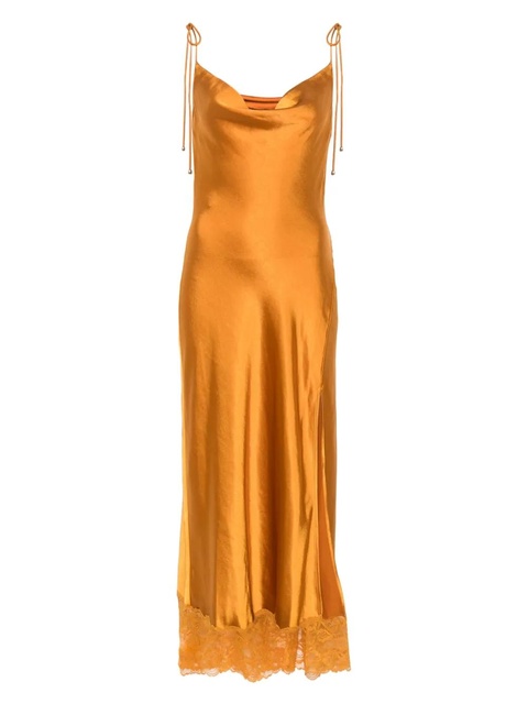 Self-Portrait satin dress - Orange - zdjęcie produktu nr 1