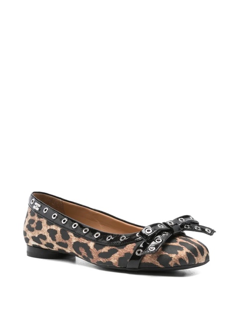 GANNI leopard-print ballerinas - Brown - zdjęcie produktu nr 2