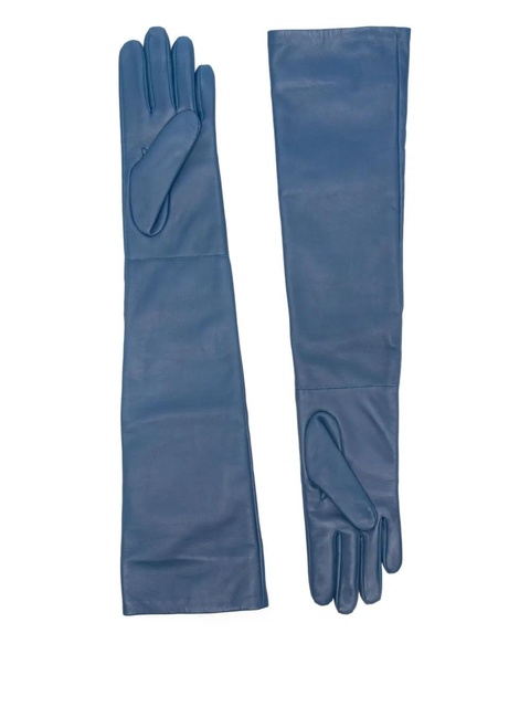 The Frankie Shop long leather gloves - Blue - zdjęcie produktu nr 1