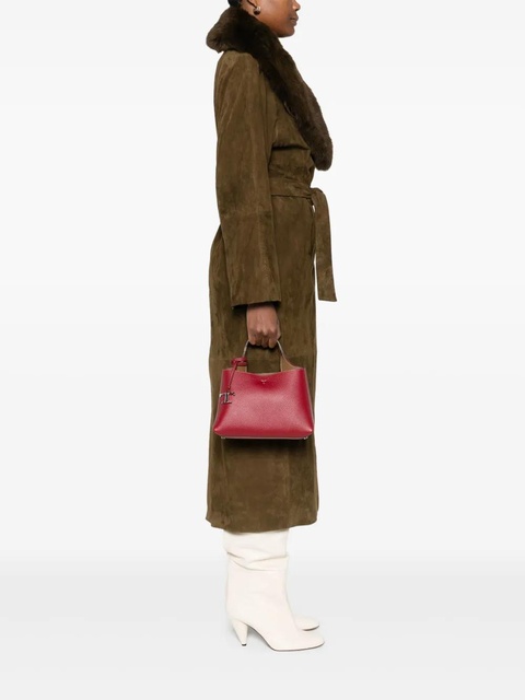 Tod's mini T-logo leather tote bag - Red - zdjęcie produktu nr 2