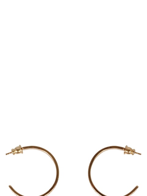 FENDI FF-embellished hoop earrings - Gold - zdjęcie produktu nr 1