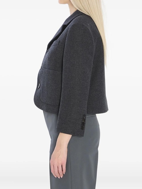 Gucci patch-pocket wool jacket - Grey - zdjęcie produktu nr 2