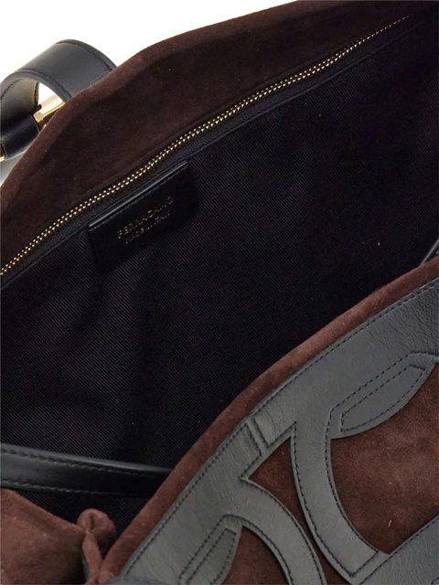 Ferragamo Gancini-overlay tote bag - Brown - zdjęcie produktu nr 2