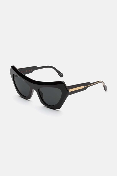 Marni okulary przeciwsłoneczne Devil's Pool Black damskie kolor czarny EYMRN00025.001.ZTJ - zdjęcie produktu nr 1