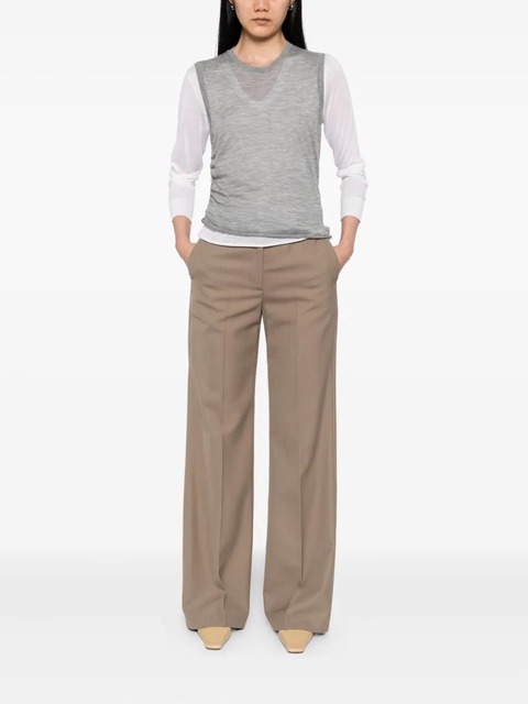 LOEWE draped cashmere top - Grey - zdjęcie produktu nr 2