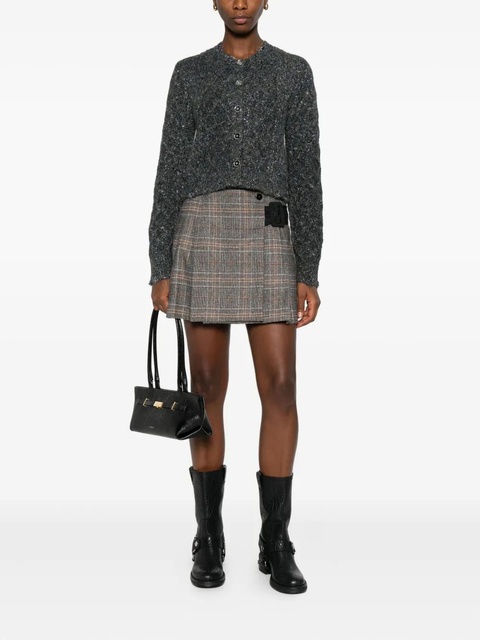 PINKO metallic-knit cardigan - Grey - zdjęcie produktu nr 1