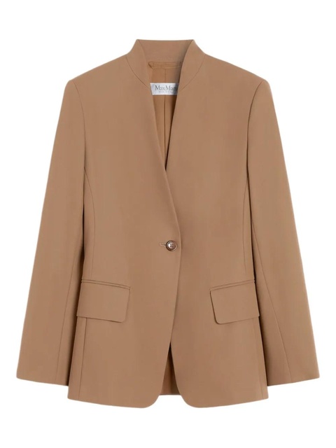Max Mara stand-collar single-button jacket - Brown - zdjęcie produktu nr 1
