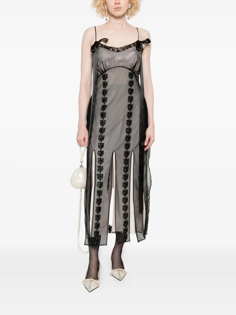Simone Rocha multi-split maxi dress - Black - zdjęcie produktu nr 2