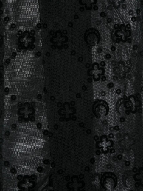 Marine Serre moonogram-mesh socks - Black - zdjęcie produktu nr 2