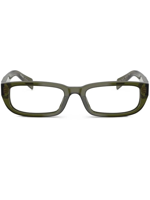 Prada Eyewear rectangle-frame glasses - Green - zdjęcie produktu nr 1
