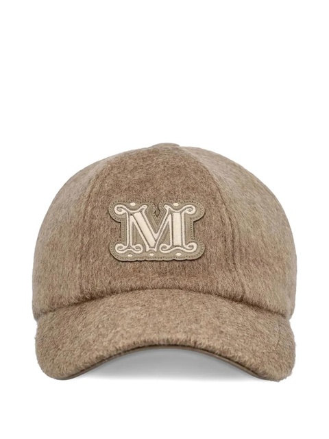 Max Mara logo-plaque cashmere cap - Brown - zdjęcie produktu nr 1