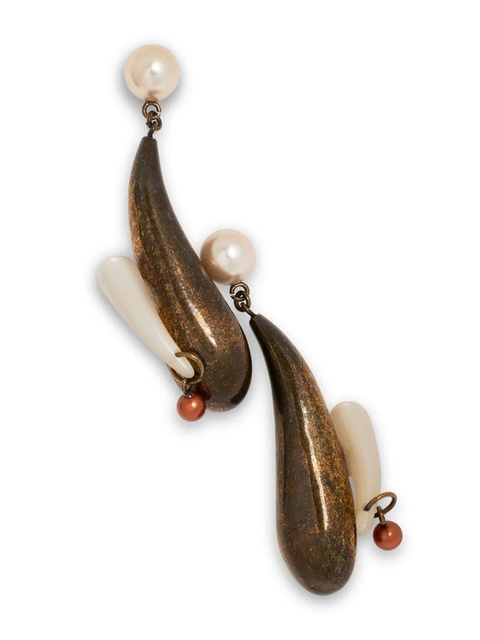 ETRO drop earrings - Brown - zdjęcie produktu nr 2