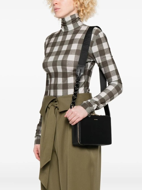 Lanvin logo-print shoulder bag - Black - zdjęcie produktu nr 2