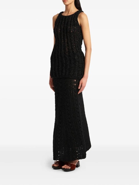 KHAITE openwork Evita top - Black - zdjęcie produktu nr 2