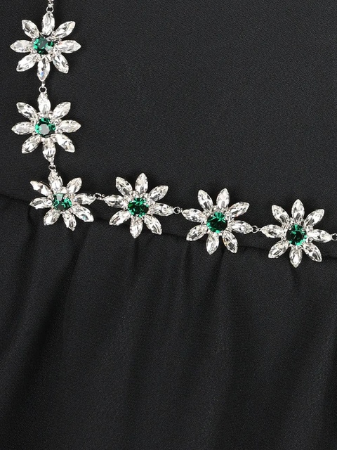Prada crystal-embellished sweetheart dress - Black - zdjęcie produktu nr 2