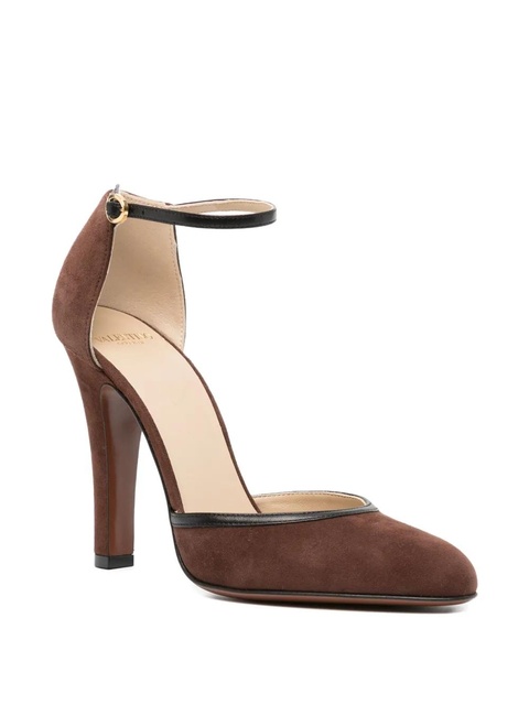 Valentino Garavani 100mm ankle-strap heeled pumps - Brown - zdjęcie produktu nr 2