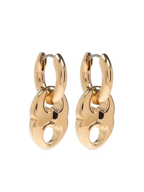 Tory Burch small Gemini hoop earrings - Gold - zdjęcie produktu nr 1