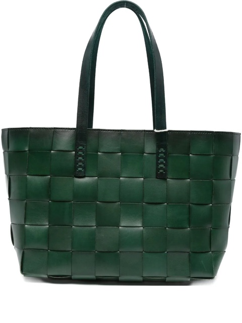 DRAGON DIFFUSION woven leather tote bag - Green - zdjęcie produktu nr 1