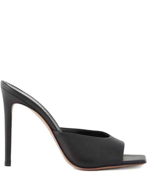 Paris Texas 105mm square toe heeled sandals - Black - zdjęcie produktu nr 1