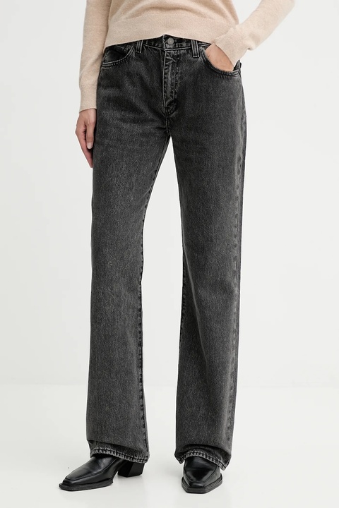 Levi's jeansy bawełniane 567™ RELAXED FLARE damskie medium waist A8630.0007 - zdjęcie produktu nr 1