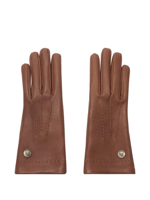 Burberry leather lined gloves - Brown - zdjęcie produktu nr 1