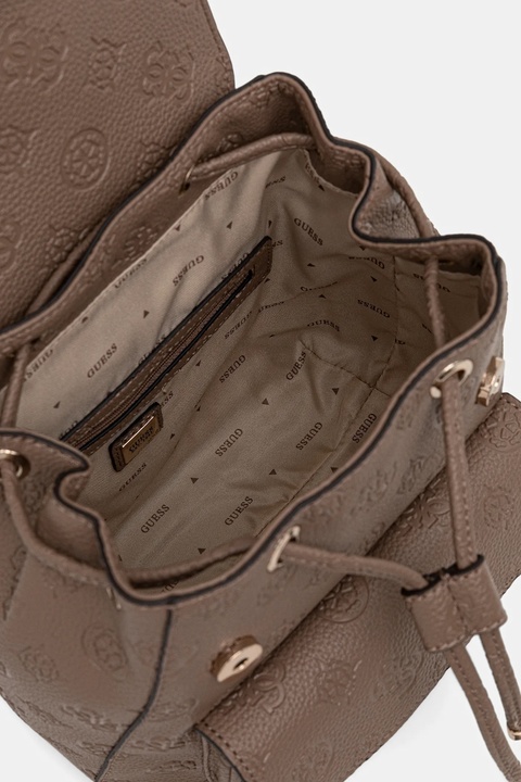 Guess plecak CRESIDIA damski kolor beżowy mały z aplikacją HWPD98 88310 - zdjęcie produktu nr 2