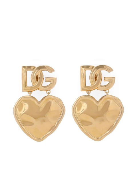 Dolce & Gabbana heart-pendant earrings - Gold - zdjęcie produktu nr 1