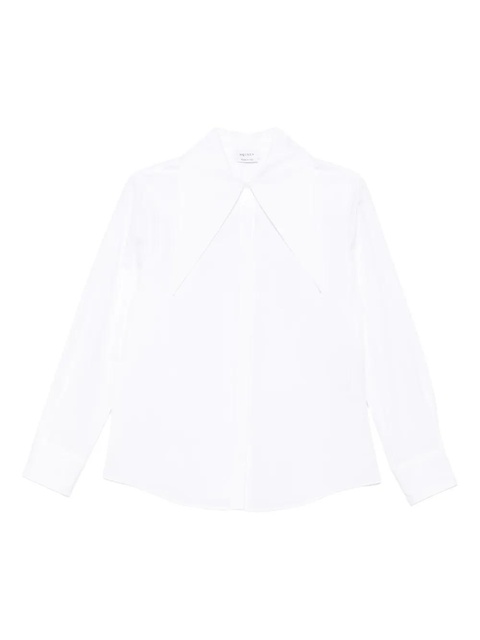 Alexander McQueen oversized-collar cotton shirt - White - zdjęcie produktu nr 1