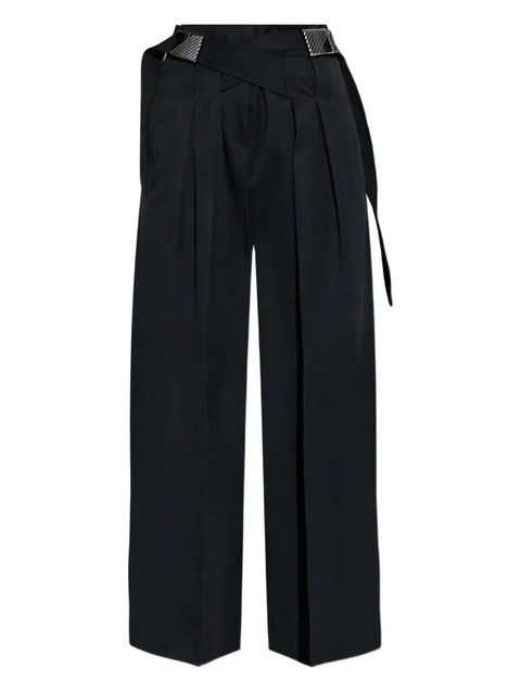 The Attico buckle pleated trousers - Black - zdjęcie produktu nr 1