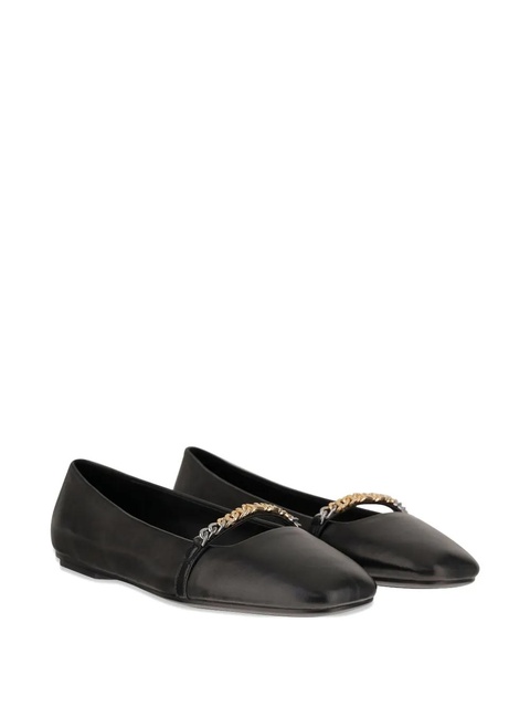 PINKO chain-embellished ballet flats - Black - zdjęcie produktu nr 1