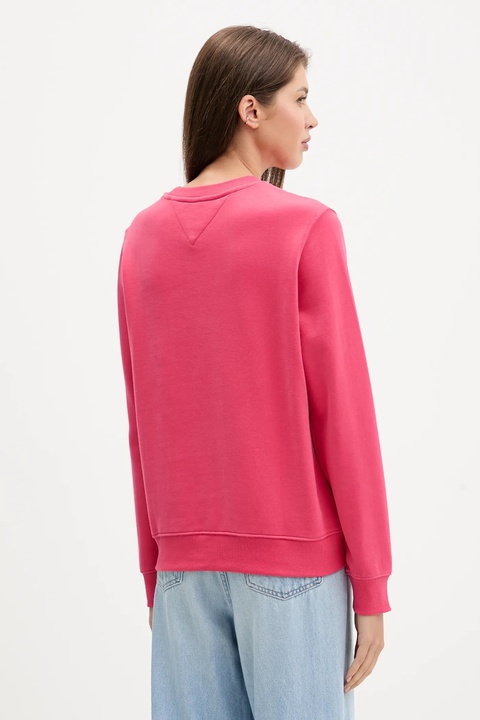 Tommy Jeans bluza bawełniana damska kolor różowy z nadrukiem DW0DW21960 - zdjęcie produktu nr 2