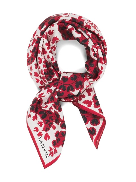 Lanvin silk scarf - White - zdjęcie produktu nr 2