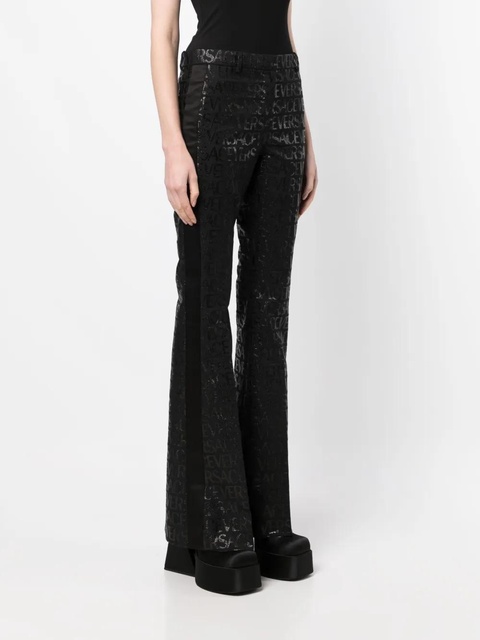 Versace Versace Allover flared trousers - Black - zdjęcie produktu nr 2