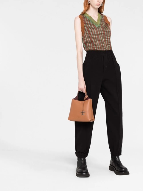 Tod's T-plaque tote bag - Brown - zdjęcie produktu nr 2
