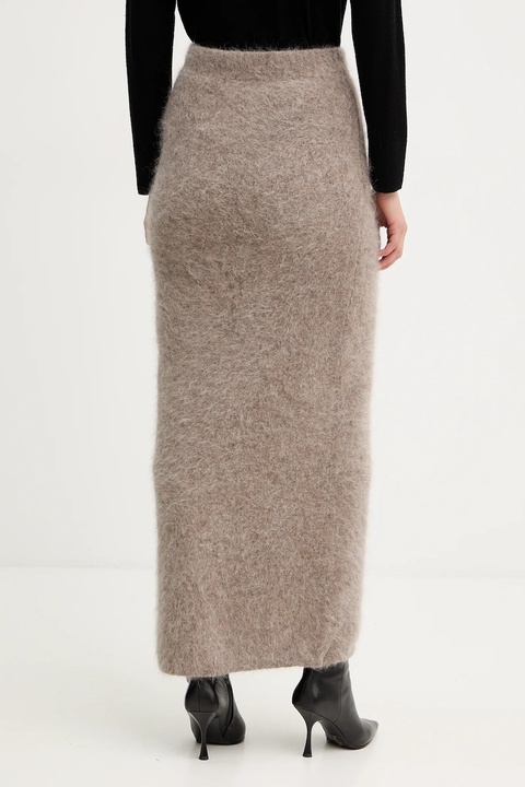 Marciano Guess spódnica z dodatkiem wełny AGNES kolor beżowy maxi ołówkowa 5BGD02 5794Z - zdjęcie produktu nr 2