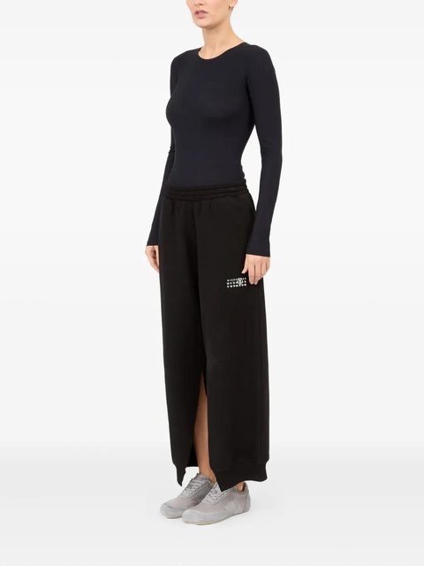 MM6 Maison Margiela cotton track pants - Black - zdjęcie produktu nr 1