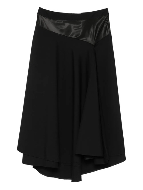 Marni satin-panel midi skirt - Black - zdjęcie produktu nr 1