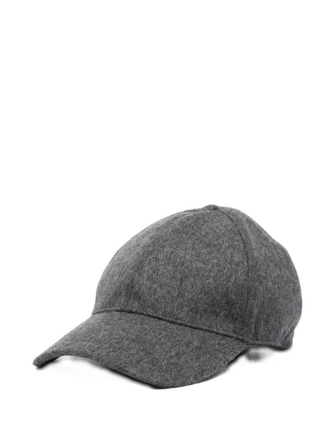 Prada embossed triangle-logo cap - Grey - zdjęcie produktu nr 1