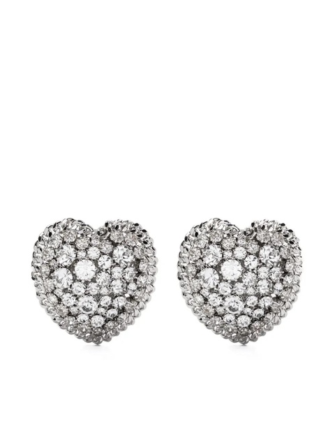 Alessandra Rich Heart earrings - Silver - zdjęcie produktu nr 1