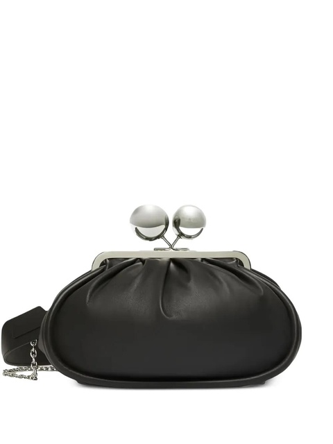 Weekend Max Mara medium MILVANEW nappa leather clutch bag - Black - zdjęcie produktu nr 1