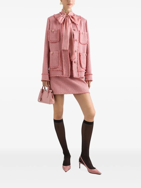 Dolce & Gabbana tweed mini skirt - Pink - zdjęcie produktu nr 2